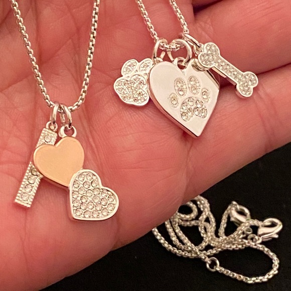 Two Sterling Silver Charm Necklaces - Picture 9 of 11